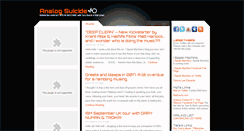 Desktop Screenshot of analogsuicide.com
